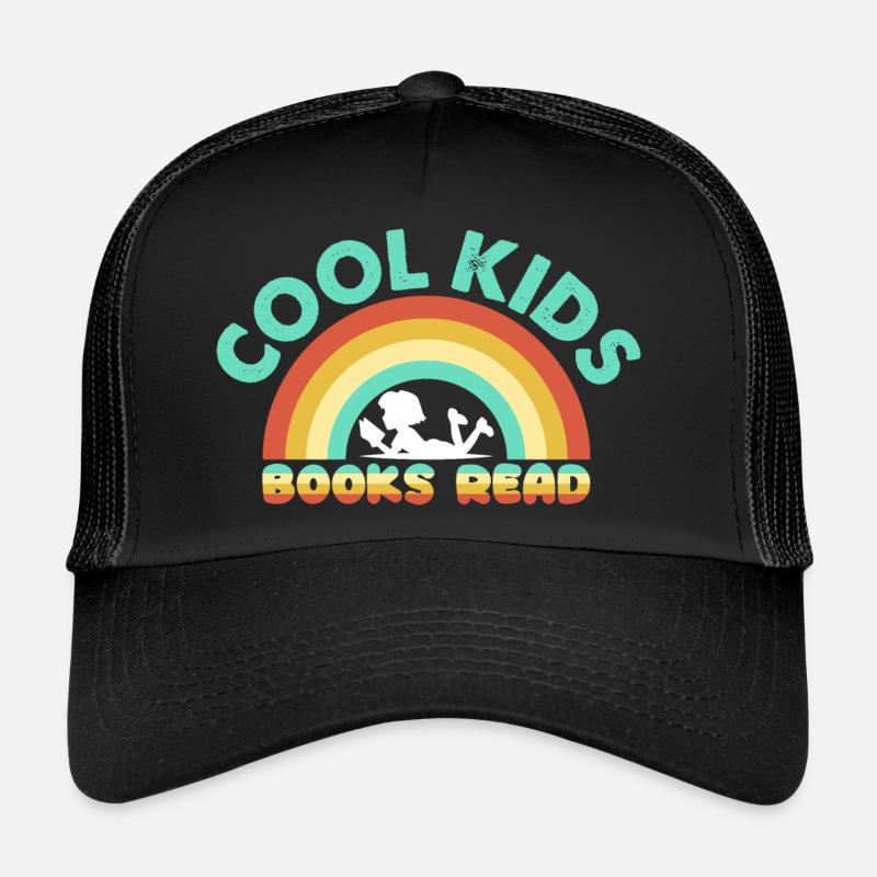 Coole Kinder lesen Buch Reader Funny Bookworm Trucker Cap