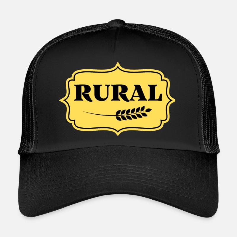 ÉTIQUETTE VINTAGE : RURAL Casquette trucker 