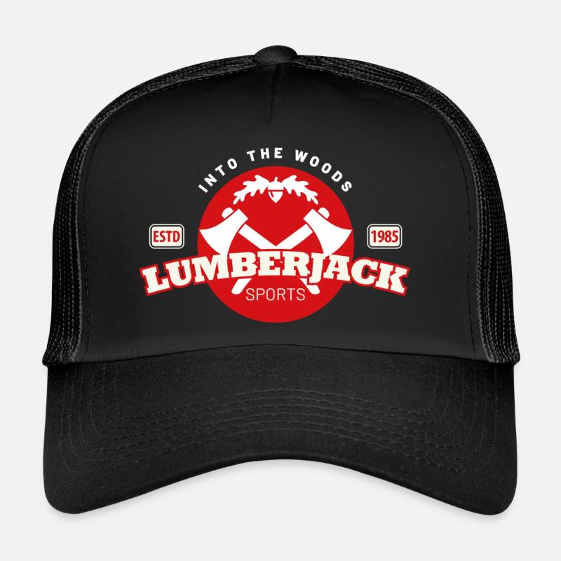 cercle rouge de bûcheron Casquette trucker 