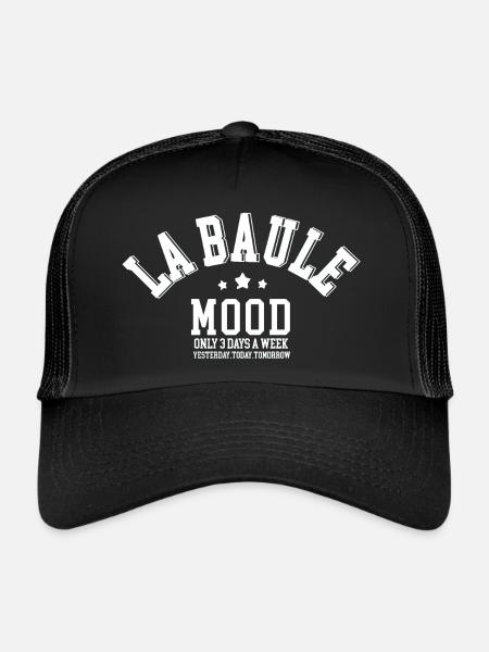 La Baule Mood - Casquette trucker  - noir/noir - Devant