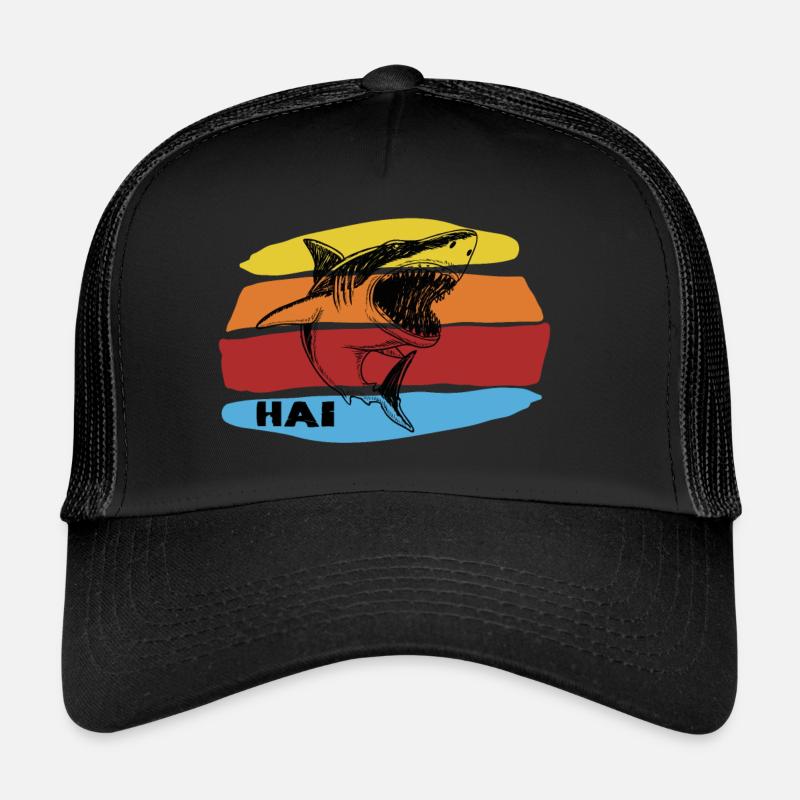 Hai - Trucker Cap - Schwarz/Schwarz