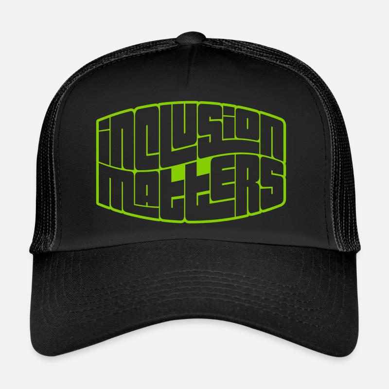 inclusion matters Logo Quote Trucker Cap