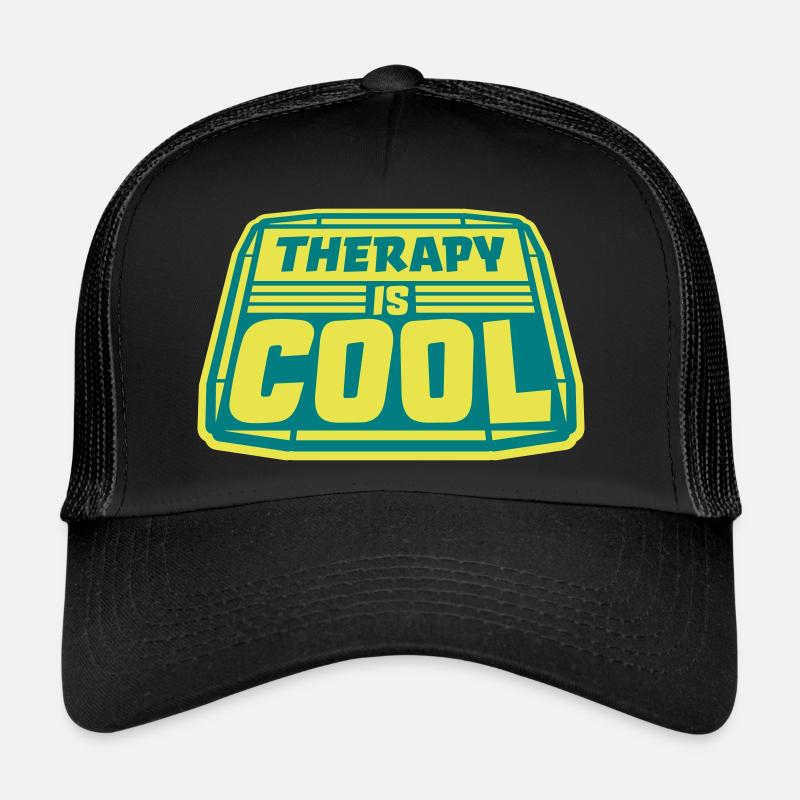 therapy is cool Quote Trucker Cap