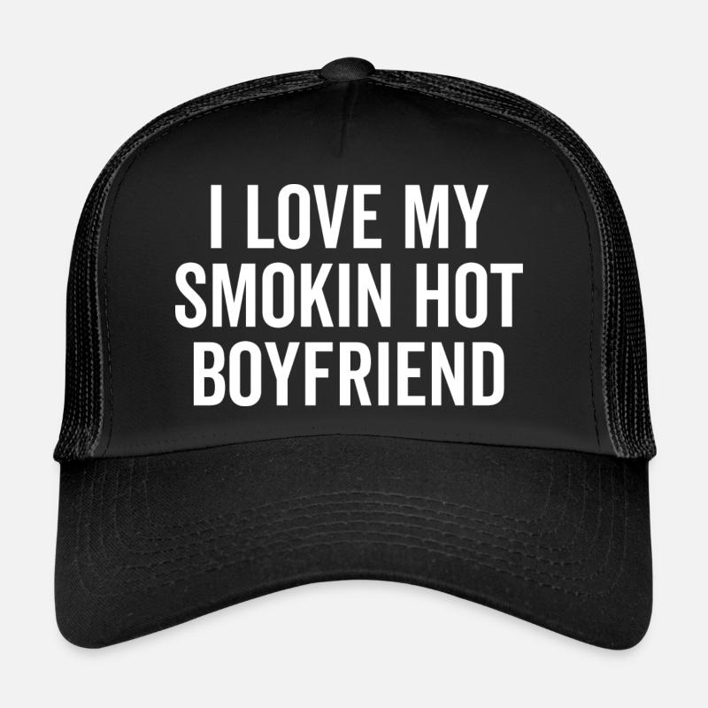 J’aime mon petit ami chaud Smokin Casquette trucker 