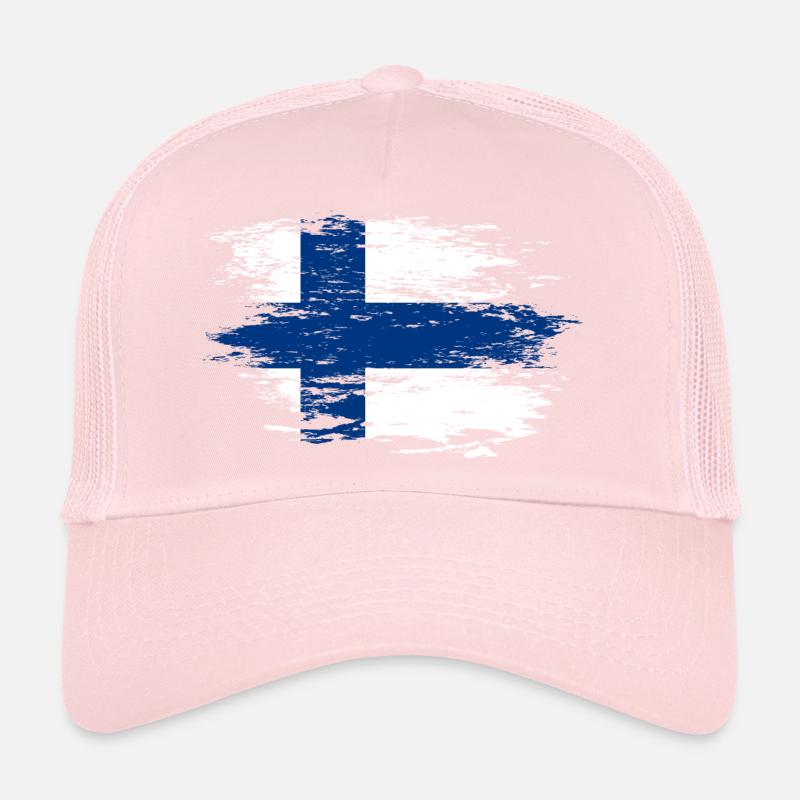 Drapeau finlandais utilisé Casquette trucker 