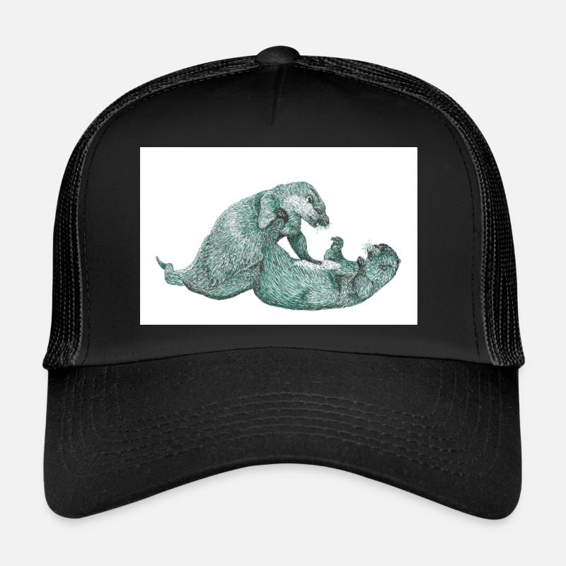 Otter 3 07 02 2023 - Trucker Cap - Schwarz/Schwarz
