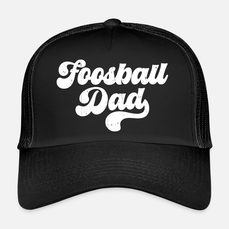 Cool Men Table Soccer Player Foosball Dad Trucker Cap
