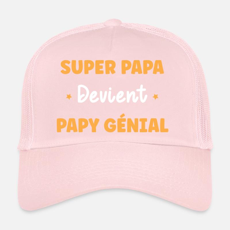 Super papa devient papy génial Casquette trucker 