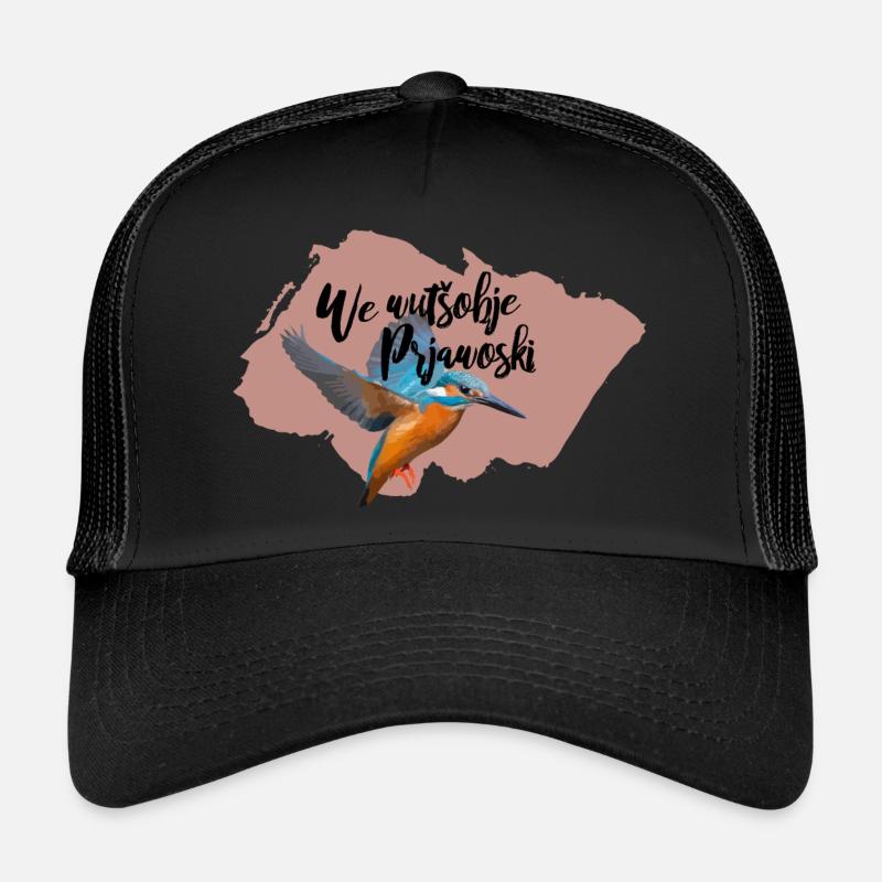 Fehrow Shirt rosa einseitig We wutsobje prjawoski - Trucker Cap - Schwarz/Schwarz