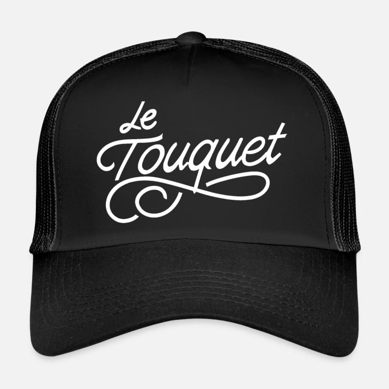 Le touquet - Casquette trucker  - noir/noir