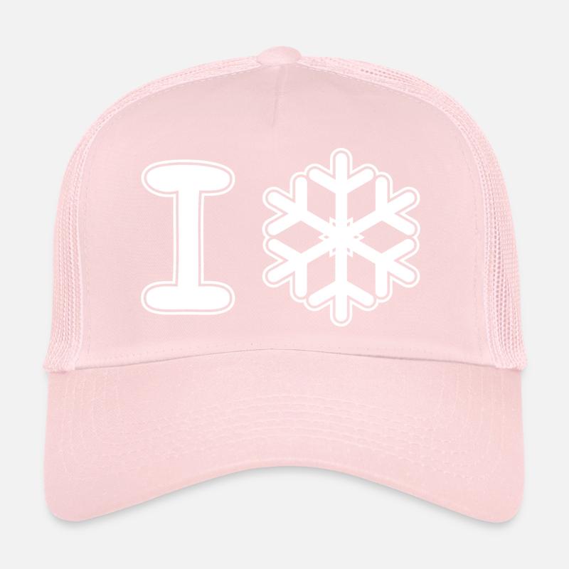 J’aime la neige Casquette trucker 