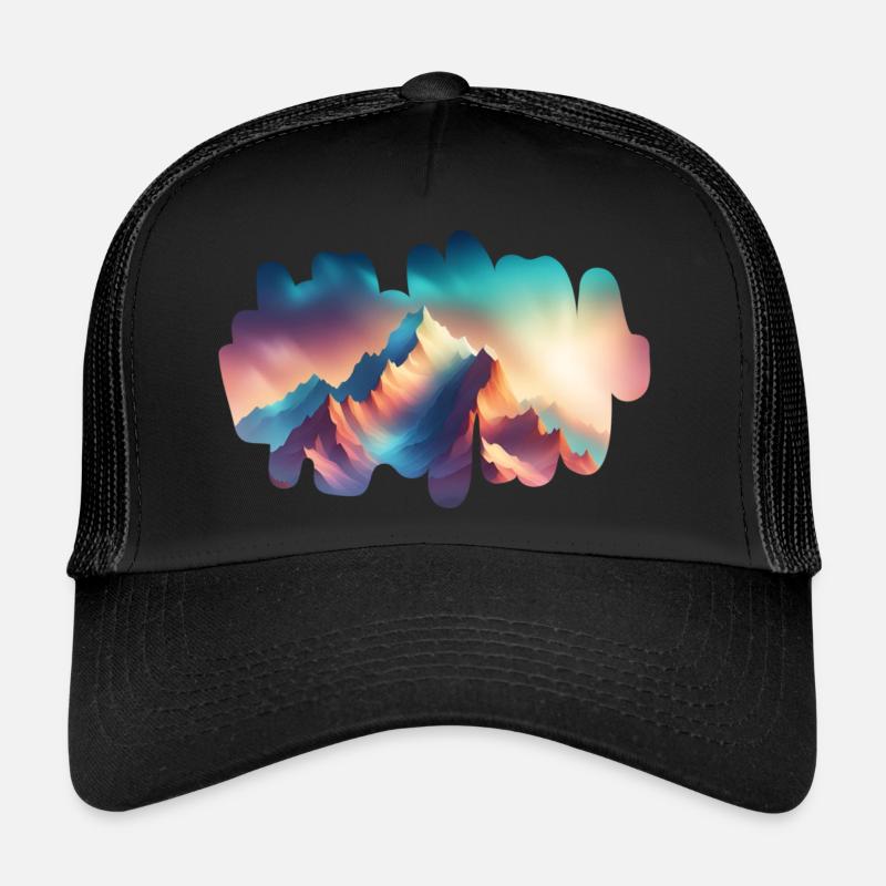 Crépuscule de montagne Casquette trucker 