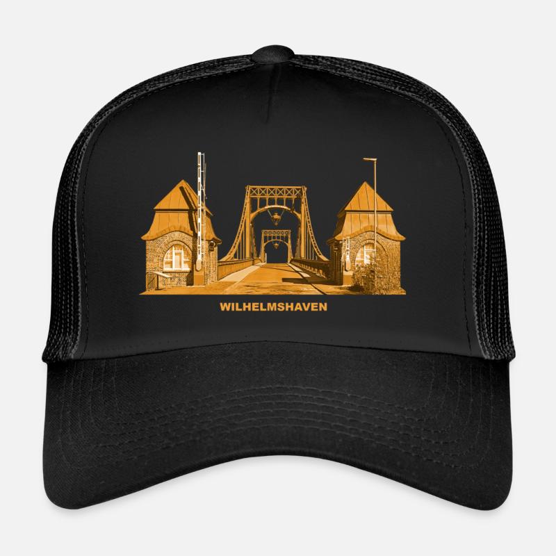 Pont de Wilhelmshaven Mer du Nord Basse-Saxe Casquette trucker 
