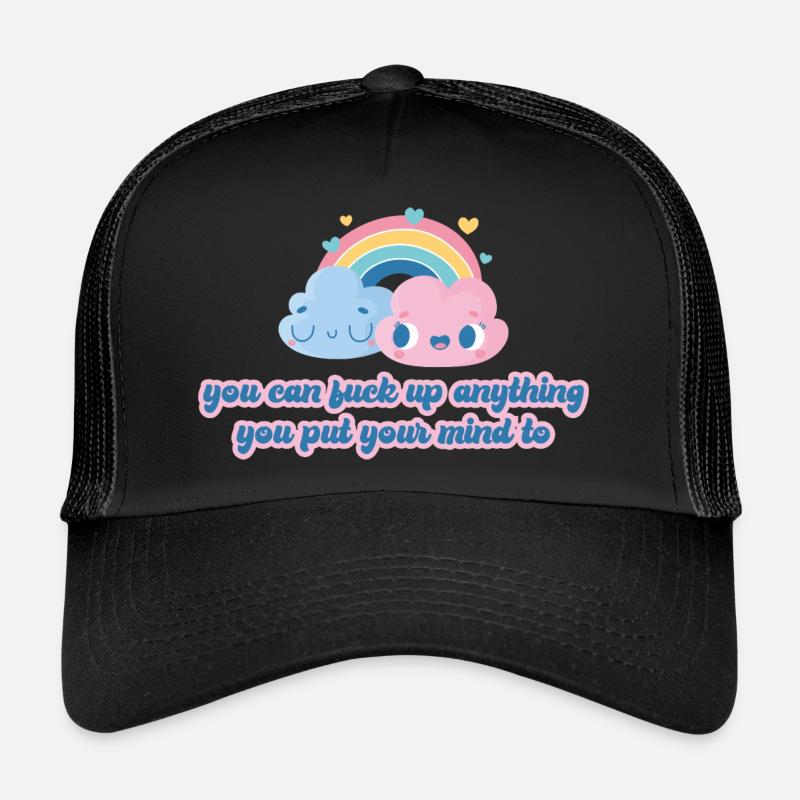 Freche Can-Do Wolken T-Shirt Trucker Cap