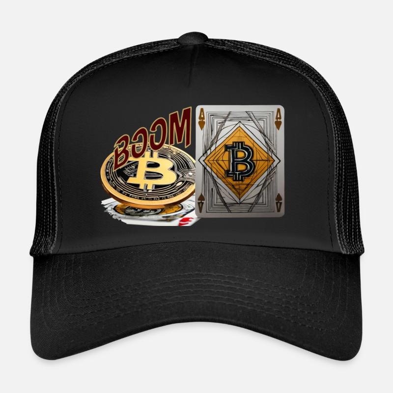 crypto boom, Kryptomünze Boom Trucker Cap