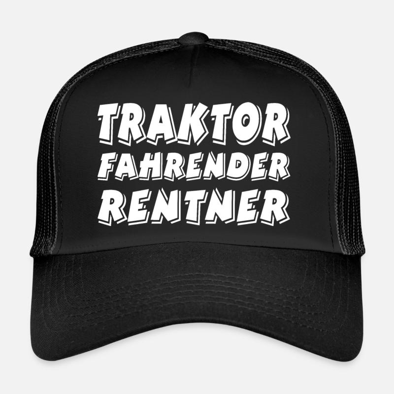 Traktor - Trucker Cap - Schwarz/Schwarz
