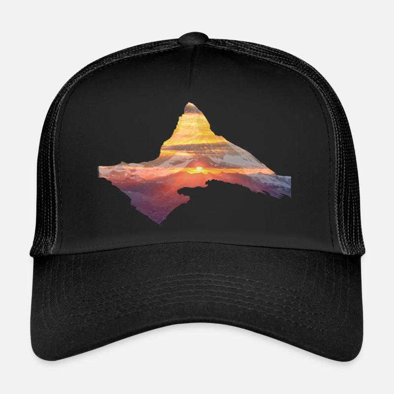 MatterhornSunrise - Trucker Cap - black/black