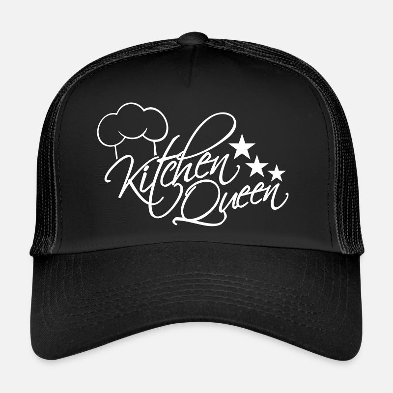Kitchen Queen Logo Lettering Kitchen Queen Woman Trucker Cap