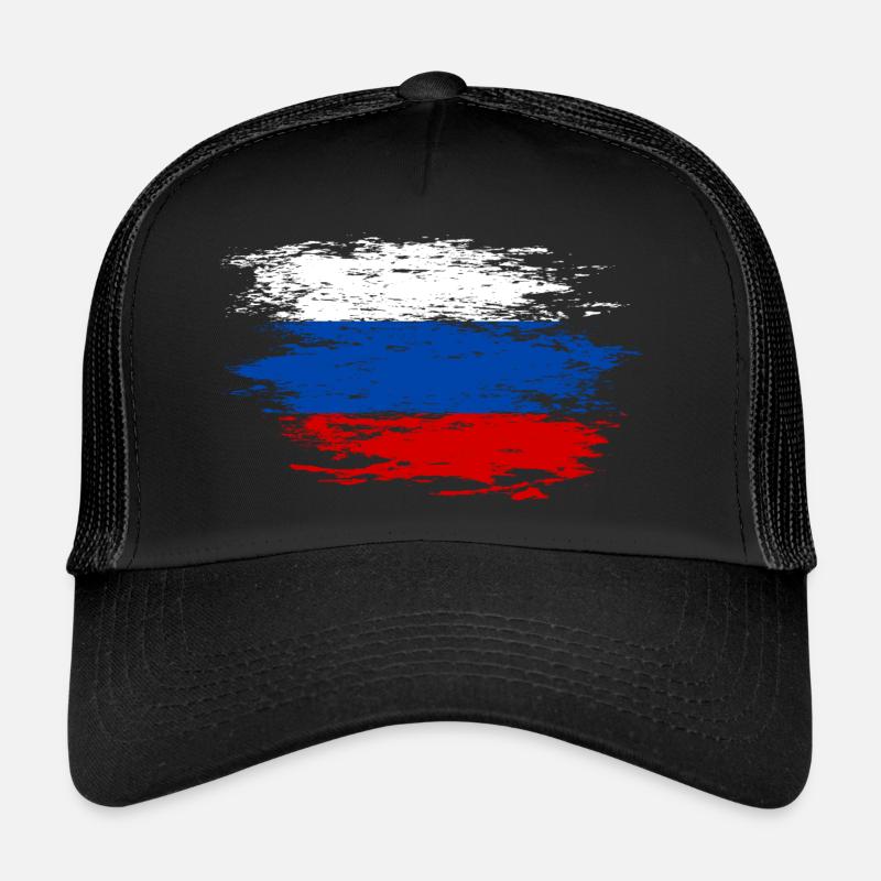 Russia flag used Trucker Cap