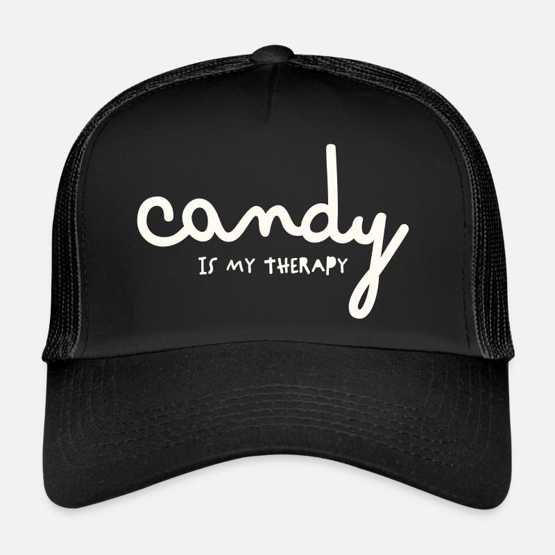 CANDY IS MY THERAPY Trucker Cap