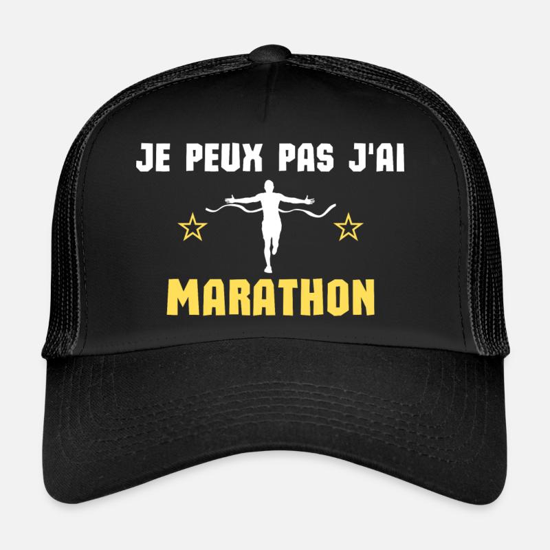 je peux pas j'ai marathon Casquette trucker 