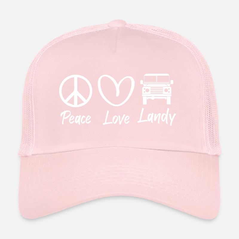 Peace Love Landy Trucker Cap