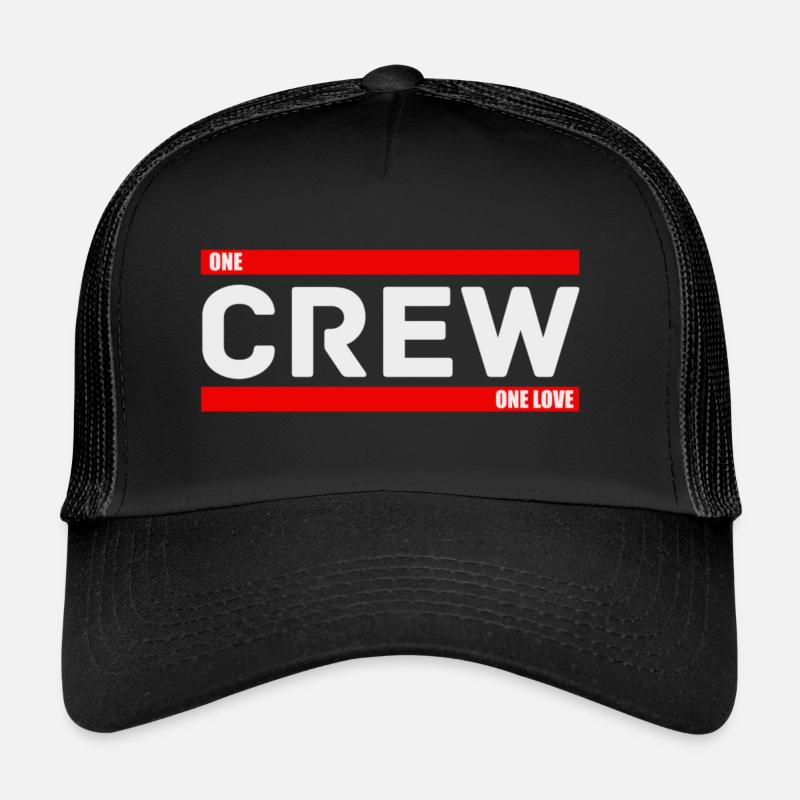 Équipage - Casquette trucker  - noir/noir