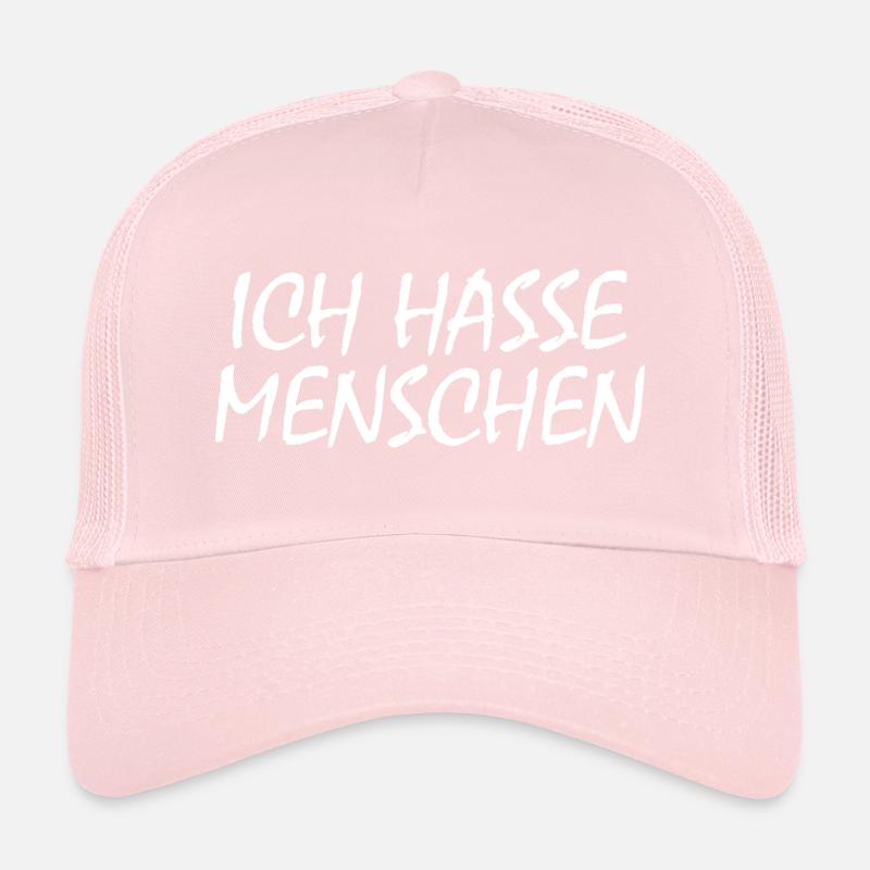 Ich hasse menschen Trucker Cap