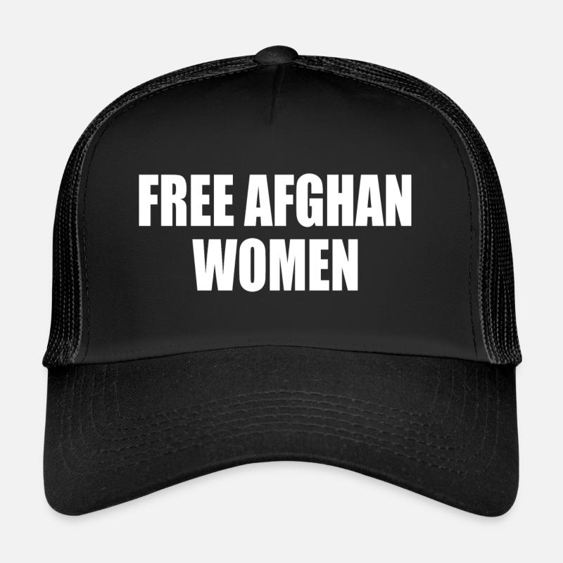 Free afghan women Trucker Cap