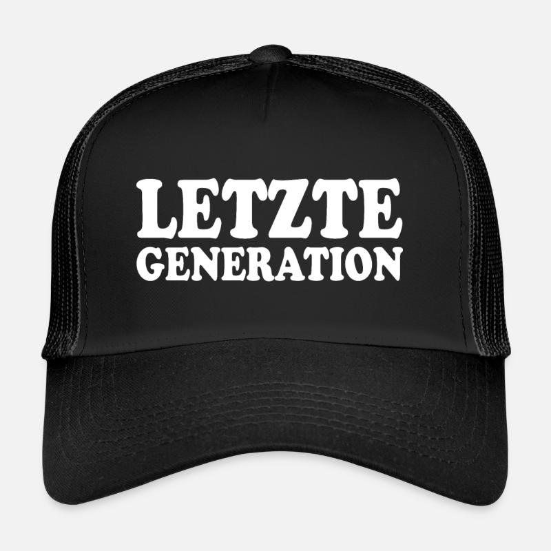 Letzte generation - Trucker Cap - Schwarz/Schwarz