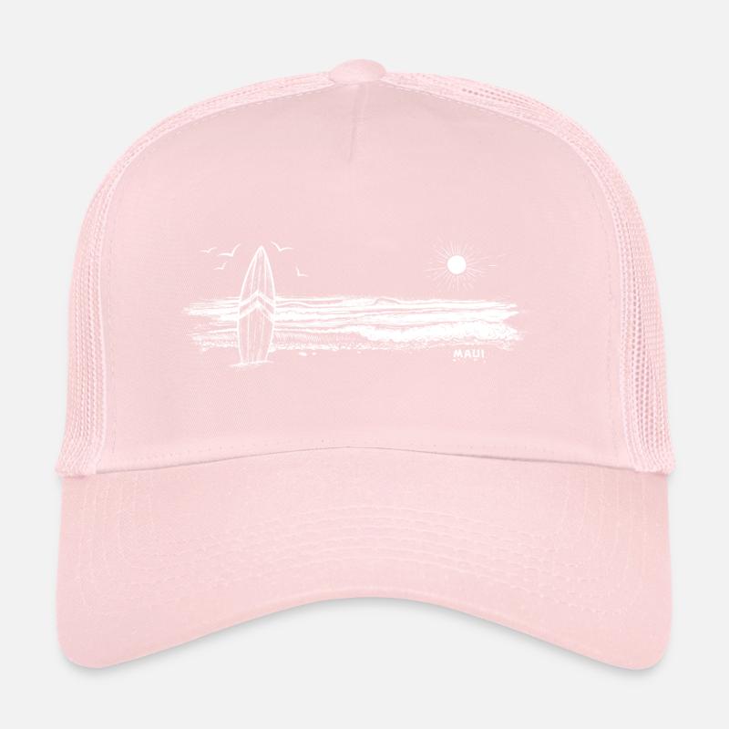 Cool Maui Hawaii Beach Palm Tree Vacation Souvenir Casquette trucker 