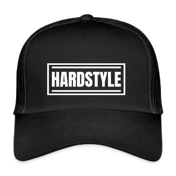 Hardstyle Snapback Hardstyle Cap Hardstyle Beanie - Trucker Cap - Schwarz/Schwarz - Vorne