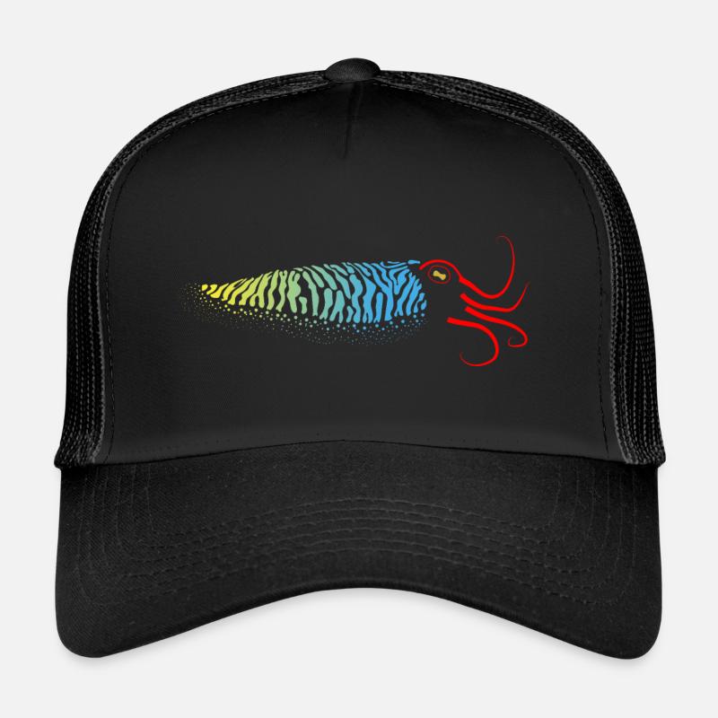 Sepia, Gradient Squid Trucker Cap