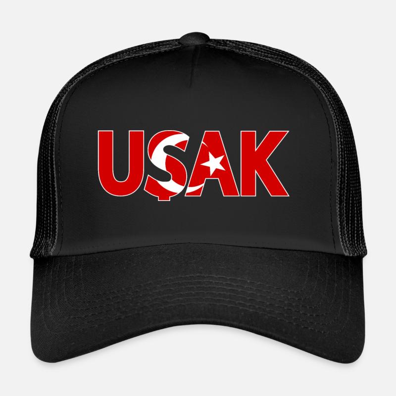 Usak Drapeau de la Turquie Casquette trucker 