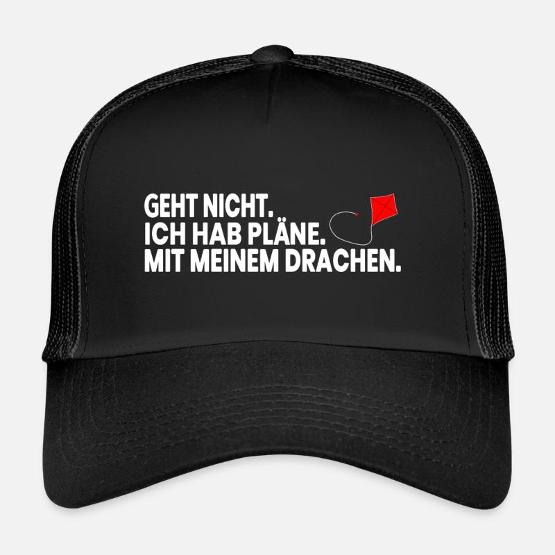 Drachensteigen - Trucker Cap - Schwarz/Schwarz
