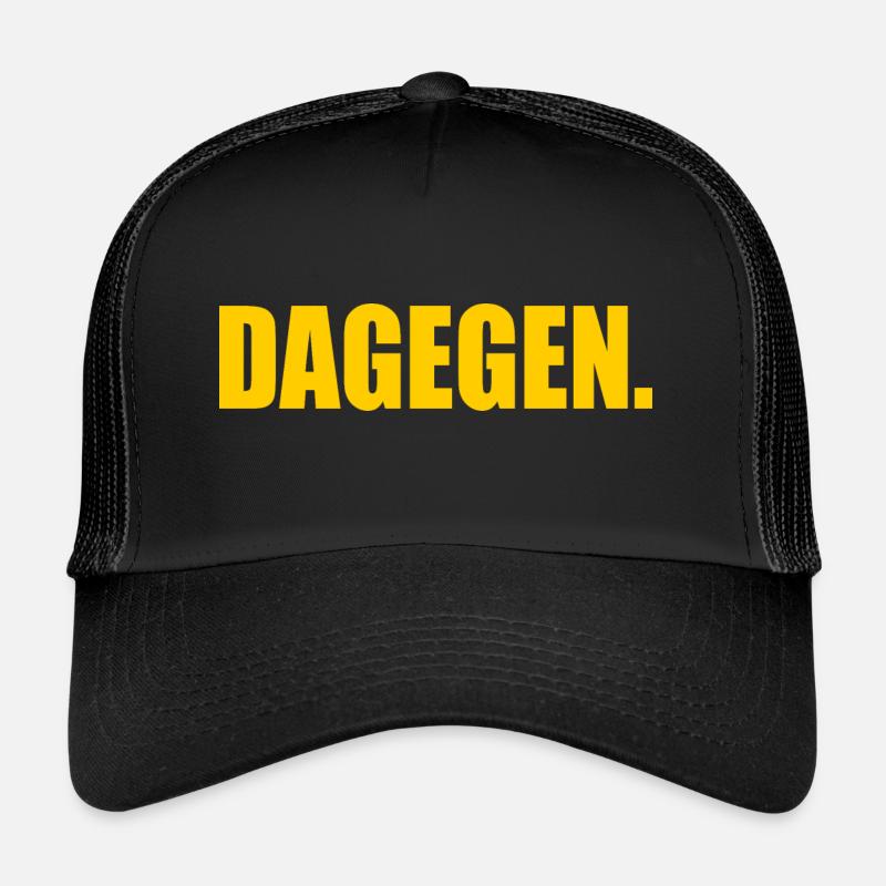Dagegen - Trucker Cap - Schwarz/Schwarz