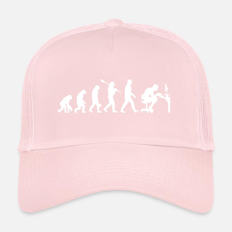 Programmer - Evolution - PC - Computer Scientist Trucker Cap