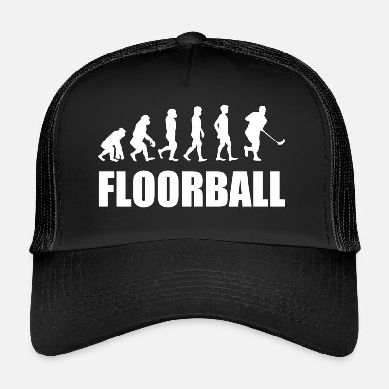 Floorball - Trucker Cap - Schwarz/Schwarz