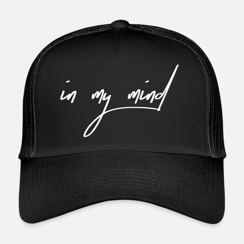 In my mind - Trucker Cap - Schwarz/Schwarz