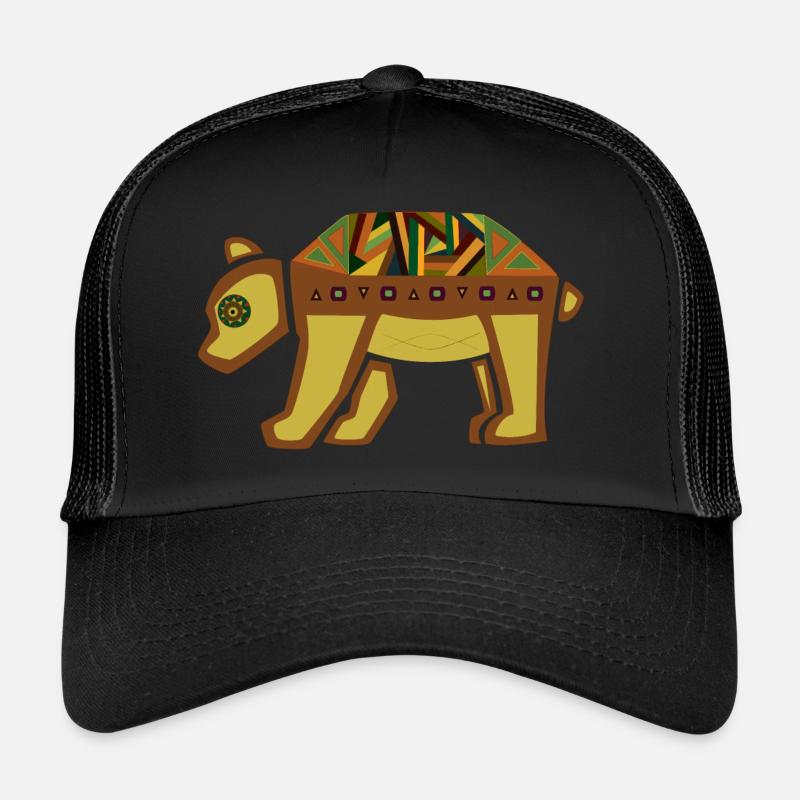 Bär - Trucker Cap - Schwarz/Schwarz