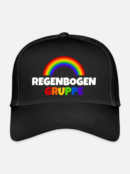 Regenbogen Gruppe - Trucker Cap - Schwarz/Schwarz