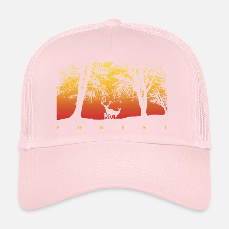Forest Sunset Sunrise Graphic Trucker Cap