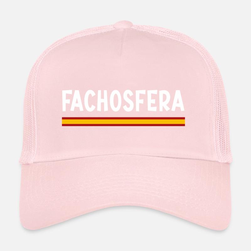 Fachosphère blanche avec drapeau espagnol Casquette trucker 