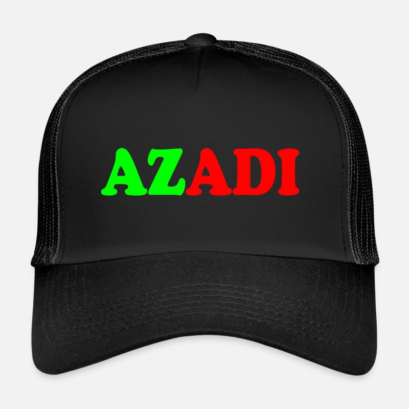 Azadi - Trucker Cap - Schwarz/Schwarz