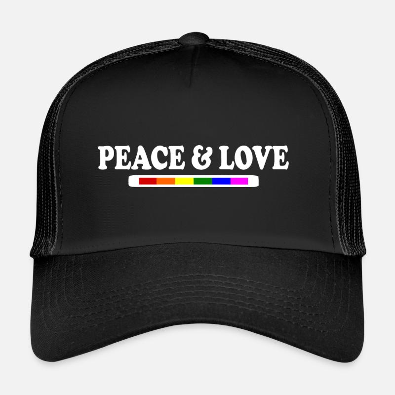 Peace and love Casquette trucker 