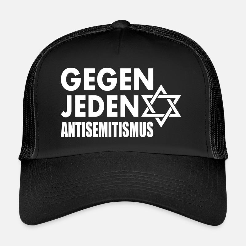 Gegen jeden antisemitismus - Trucker Cap - Schwarz/Schwarz