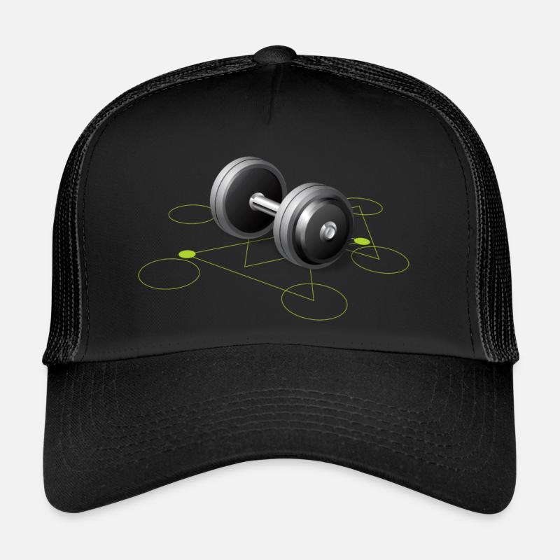Dumbbell GYM - Trucker Cap - black/black