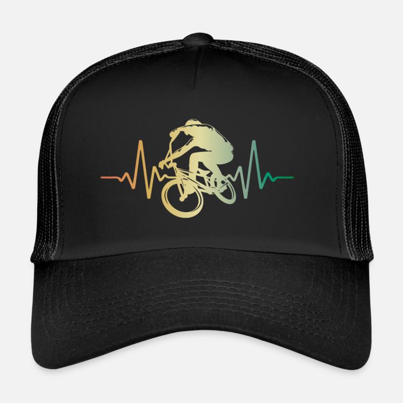 Herzschlag BMX Puls EKG Trucker Cap