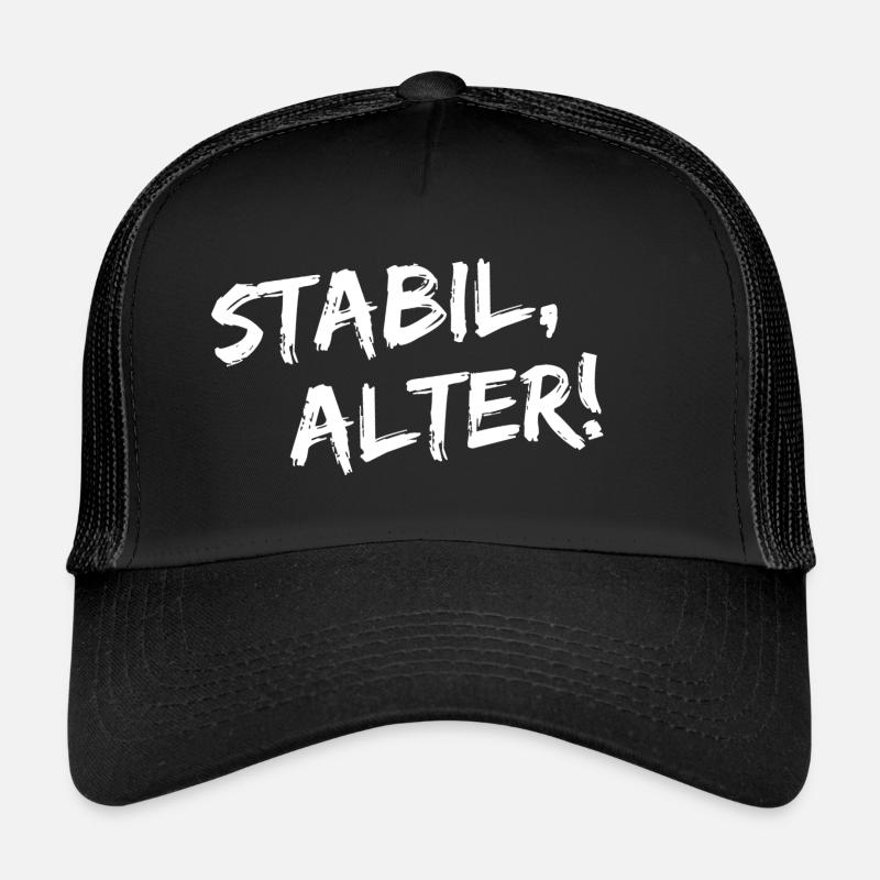 Stabil Alter - Trucker Cap - Schwarz/Schwarz