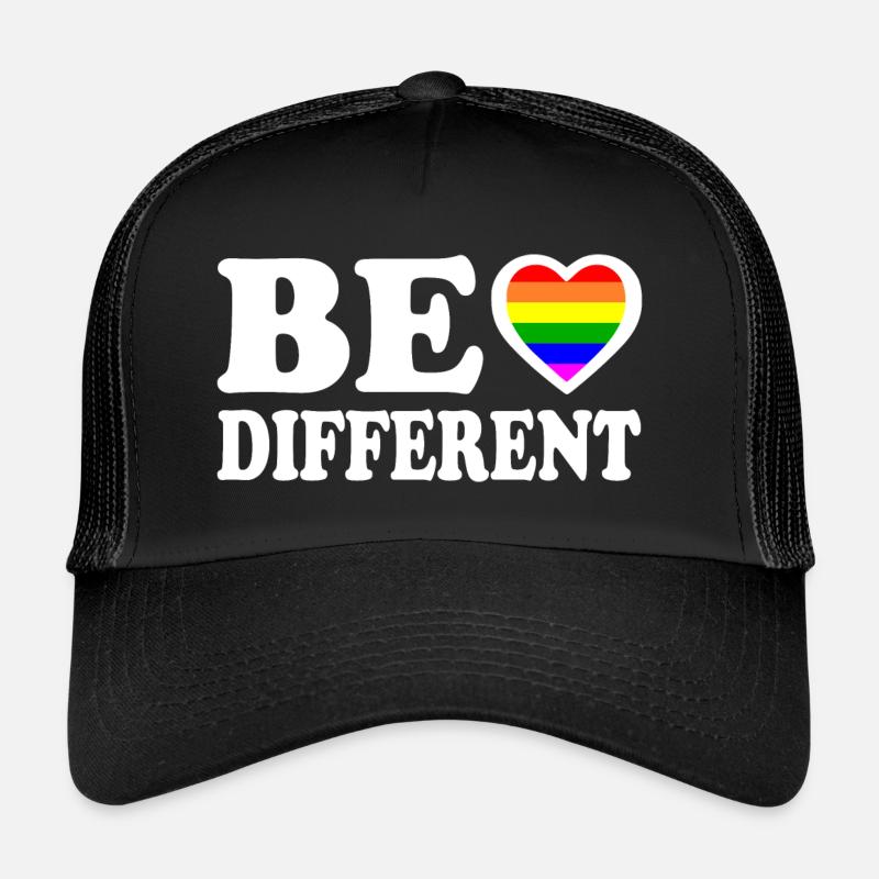 Be different - Trucker Cap - Schwarz/Schwarz